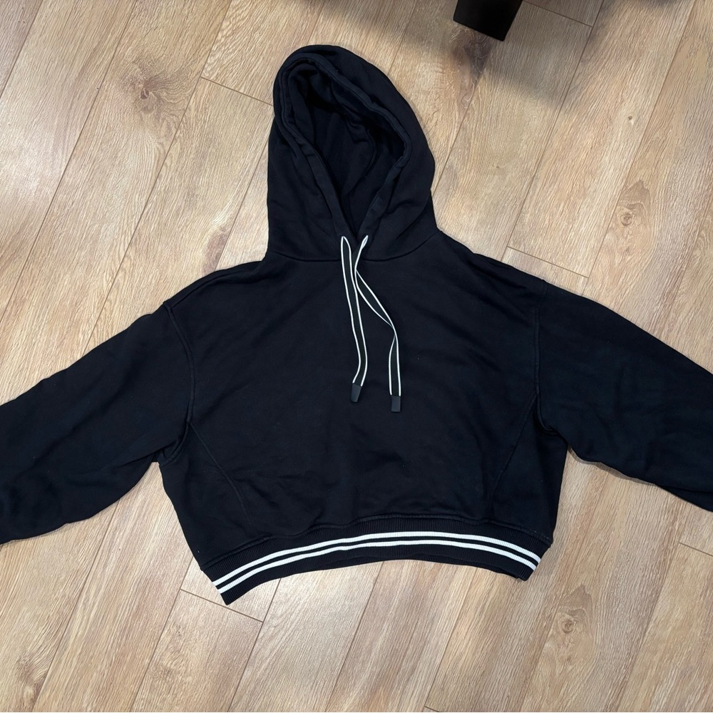 Pajar Black Cropped Hoodie